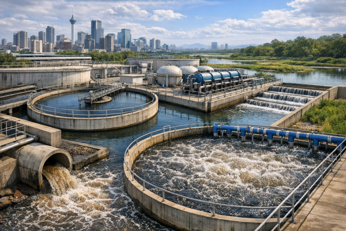 تصفیه فاضلاب شهری — اصول، مراحل طراحی و راهنمای جامع (2025)